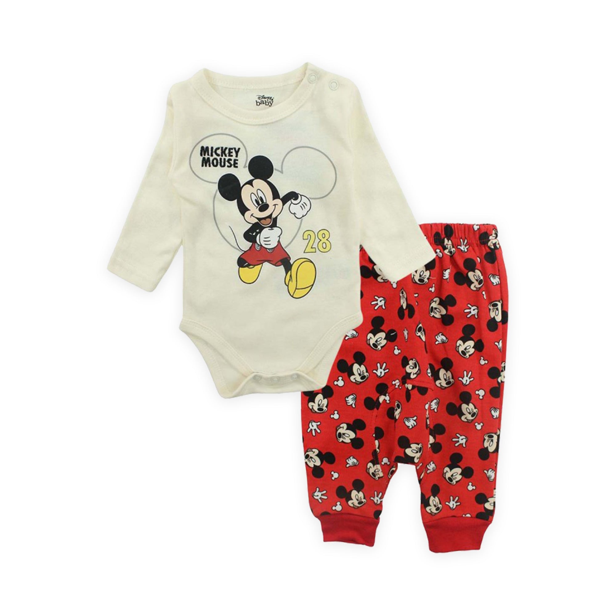 Mickey Mouse Baby Bodysuit & Pants Set