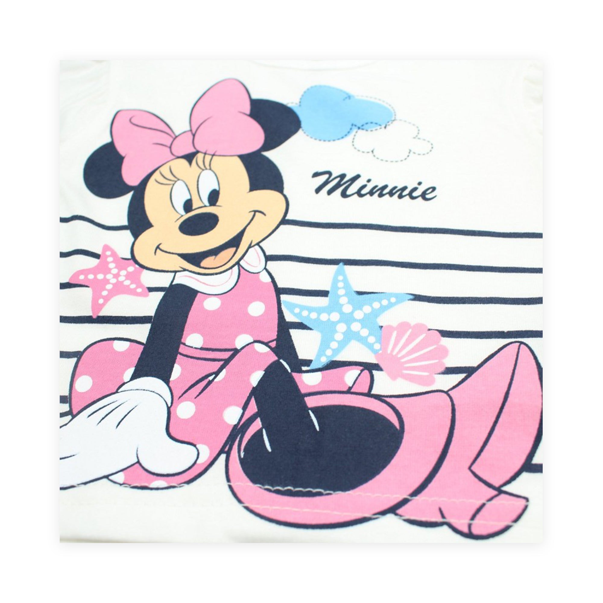 Minnie Nautical Stripes Baby Outfit